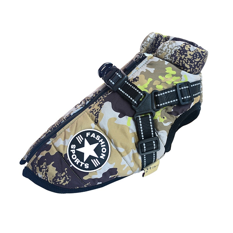 Weatherproof Winter Dog Coat 0 Pad & Paw Camouflage S