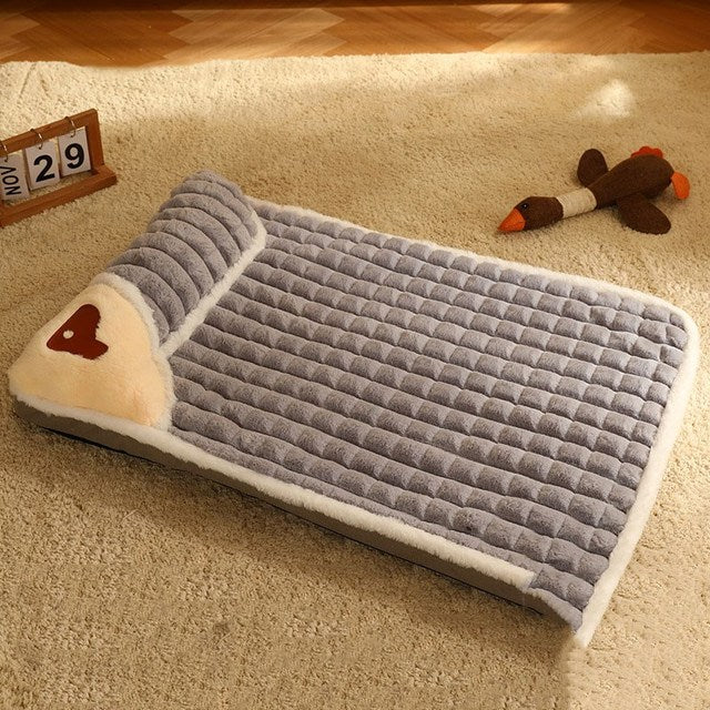 Foam Dog Bed Pad & Paw Grey 19.5" x 13.5" / 50x35 cm