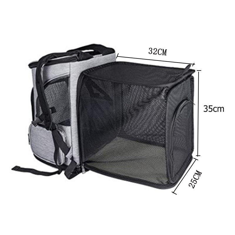 Premium Expandable Pet Carrier Backpack 0 Pad & Paw