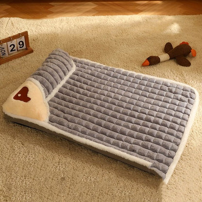 Foam Dog Bed  Pad & Paw Grey 19.5" x 13.5" / 50x35 cm 