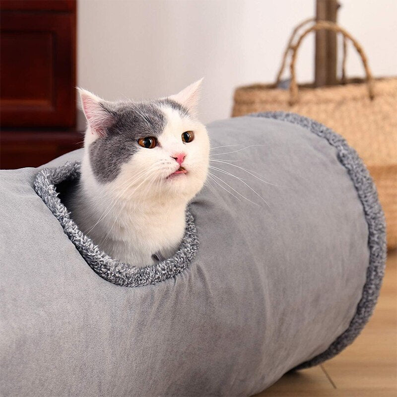 Suede Feline Fun Tunnel 0 Pad & Paw   