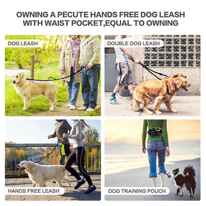 Hands-Free Jogging Leash with Pockets 0 Pad & Paw   