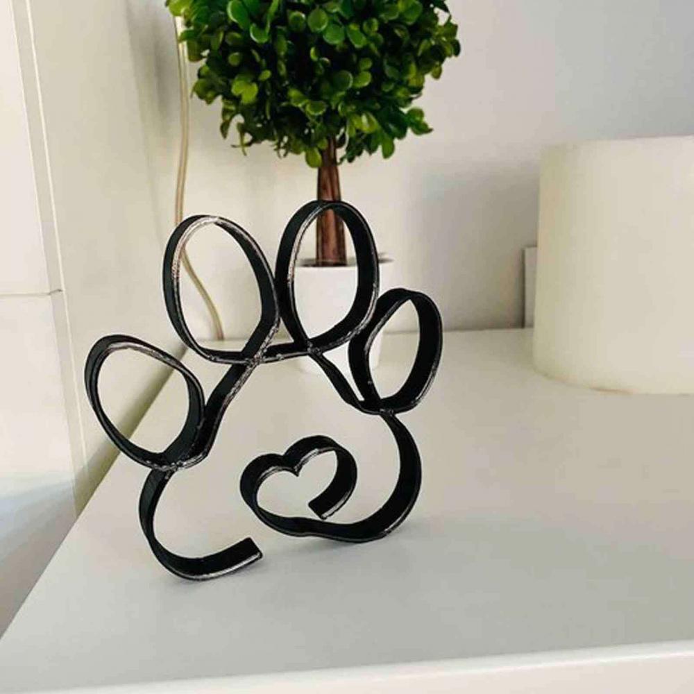 Morden Animal Metal Sculpture 0 Pad & Paw Paw  
