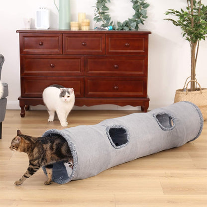 Suede Feline Fun Tunnel 0 Pad & Paw   