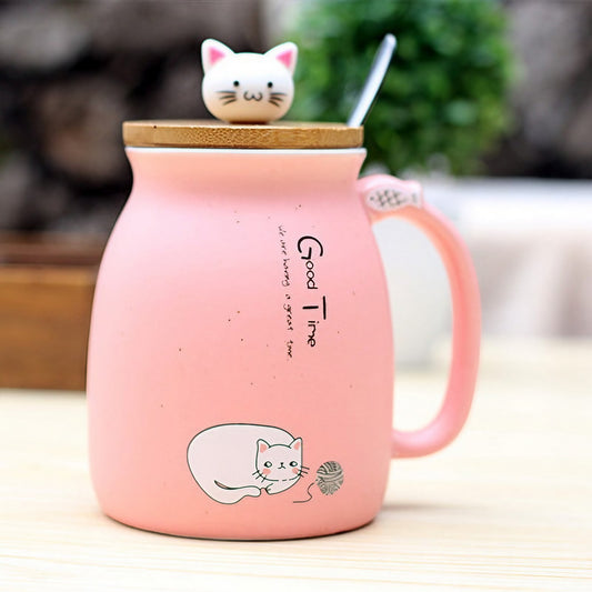 Enchanting Cat-Themed Mug 0 Pad & Paw   