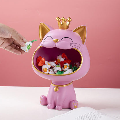 Laughing Cat Storage Statue 0 Pad & Paw Pink  