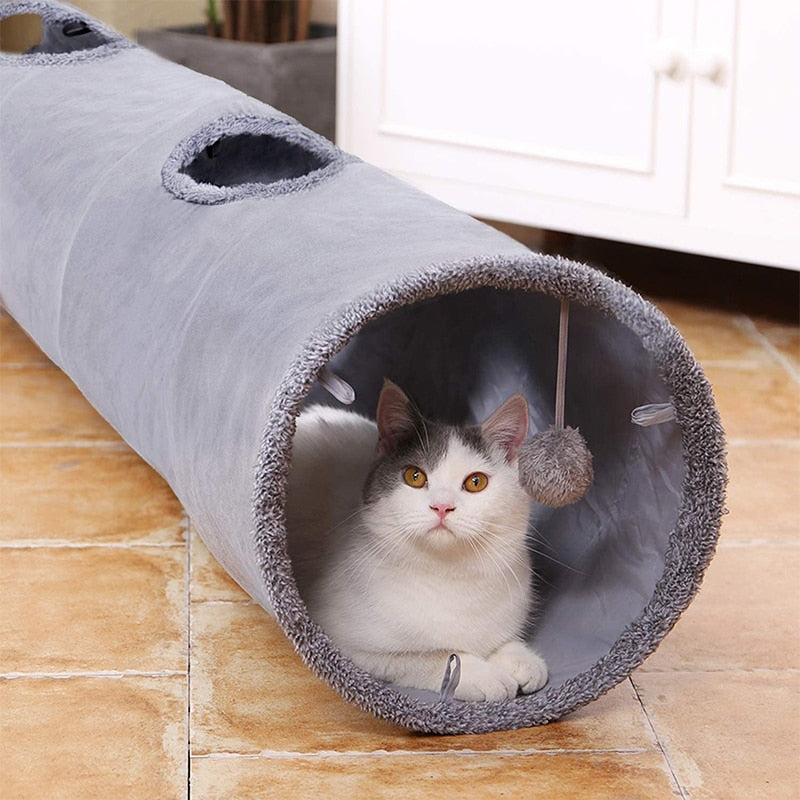 Suede Feline Fun Tunnel 0 Pad & Paw   