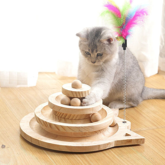 Eco-Friendly Wooden Cat Play Towers  Pad & Paw   